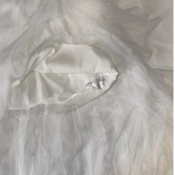 For Love & Lemons White Strapless High Low Maxi Dress Size Small - Picture 8 of 16